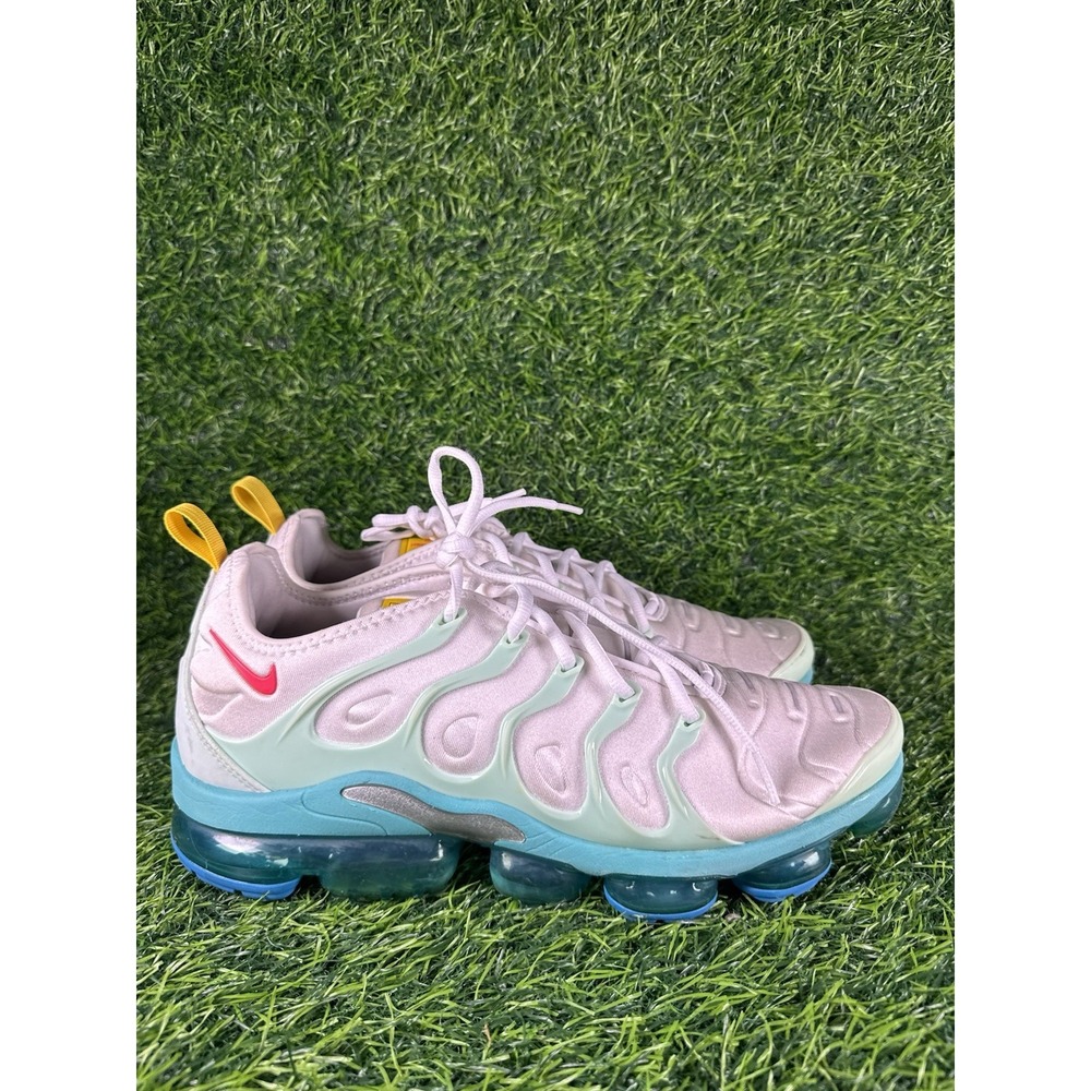 Nike Air VaporMax Plus Shoes Mens 13 White Green Teal Running Sneaker DQ7645-100